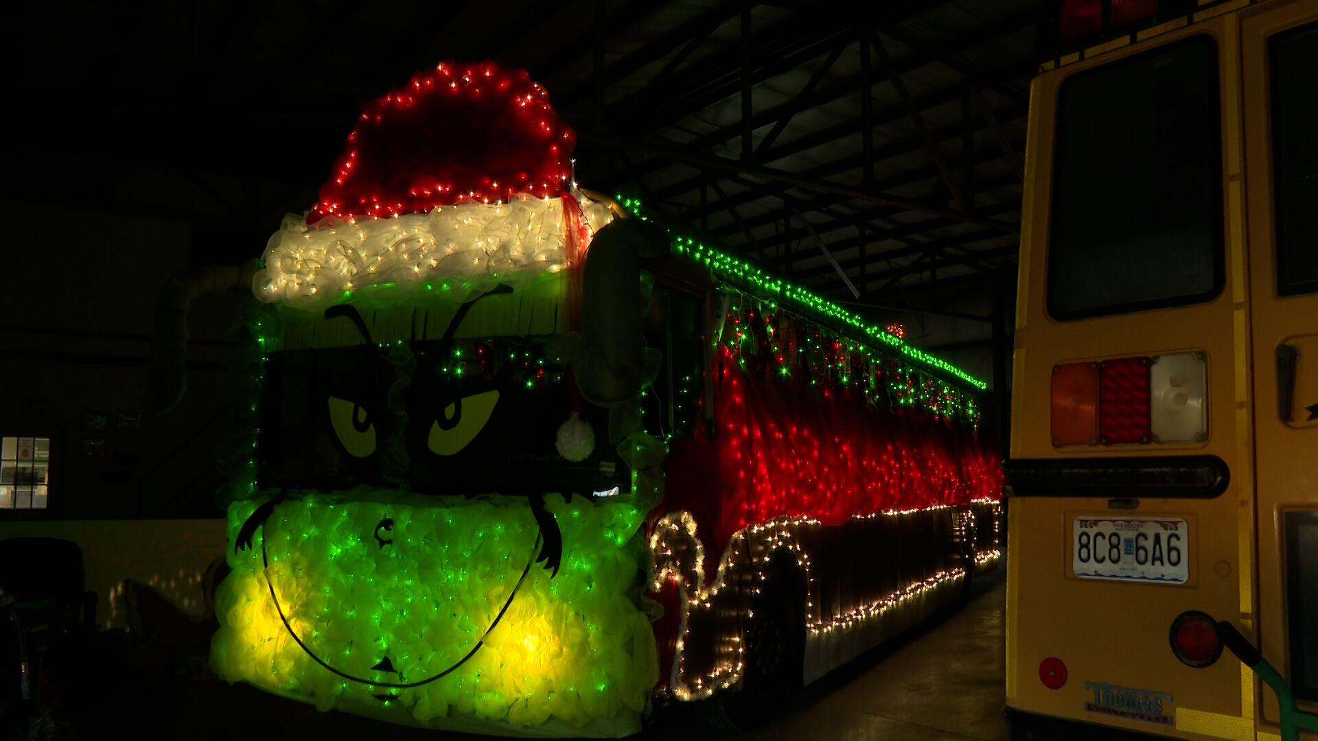Grinch parade float